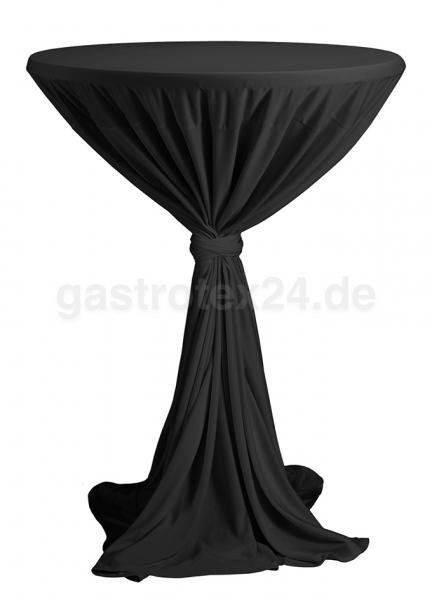 Stehtischhusse "President" - 100% Polyester - für Stehtische 80-90 cm rund - Farbe: schwarz